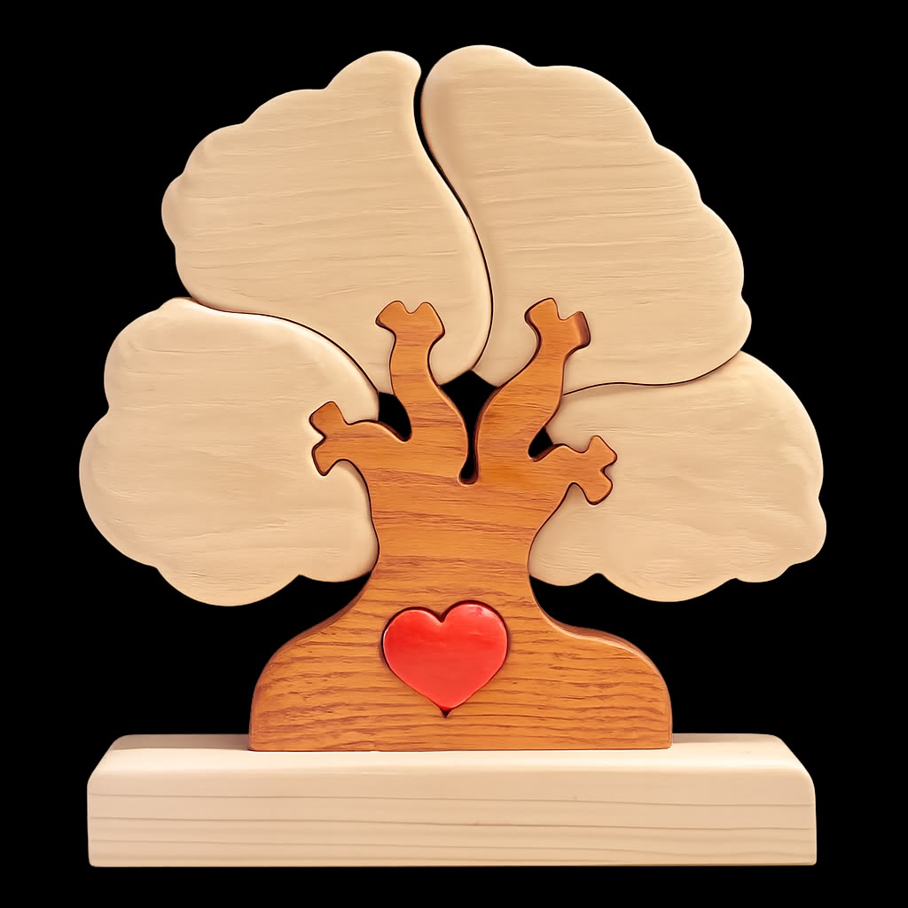 Árbol de 4 copas con corazón