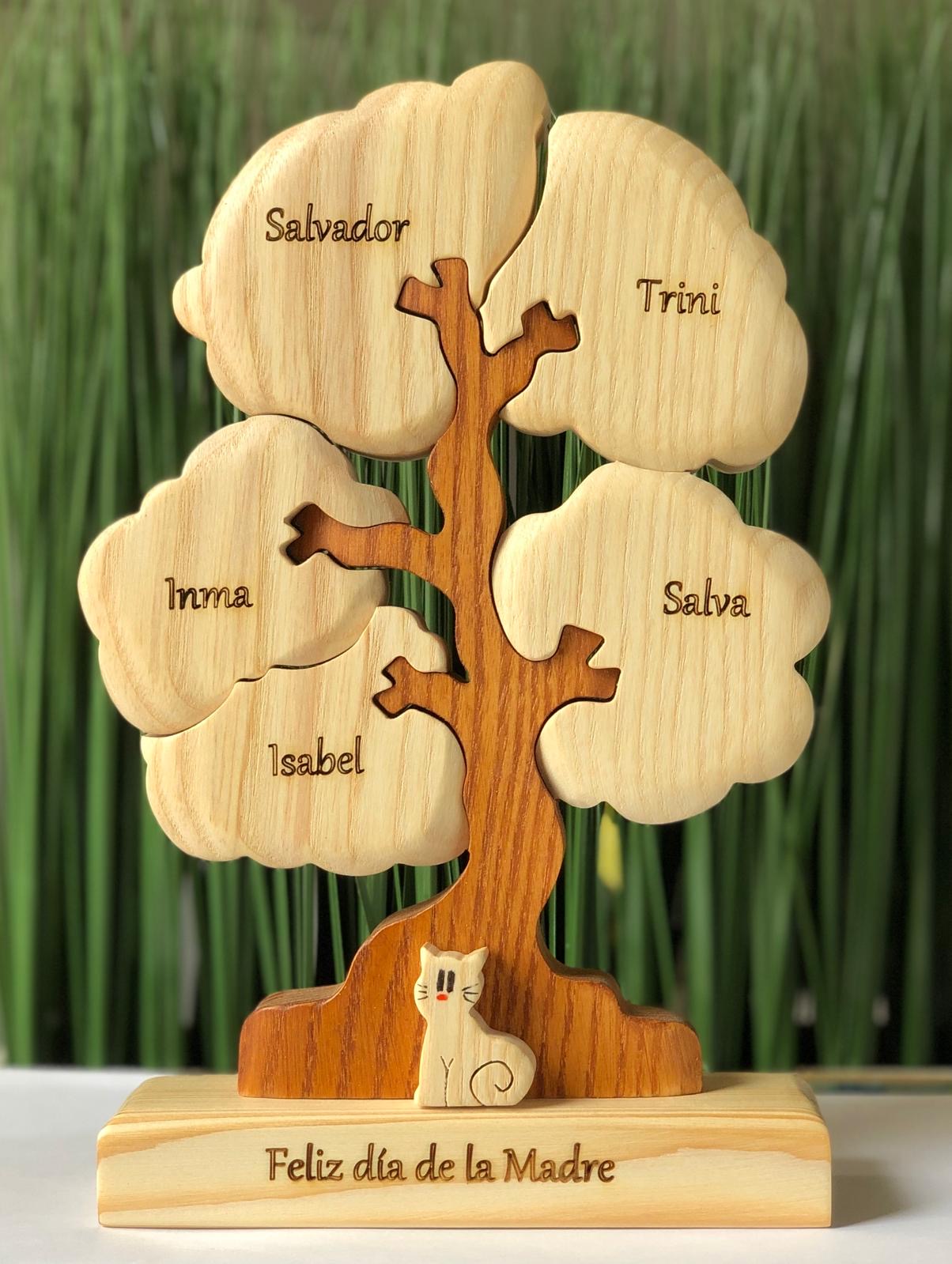 Árbol de 5 copas personalizado con nombres